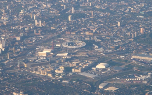 London Olympic Park from the air